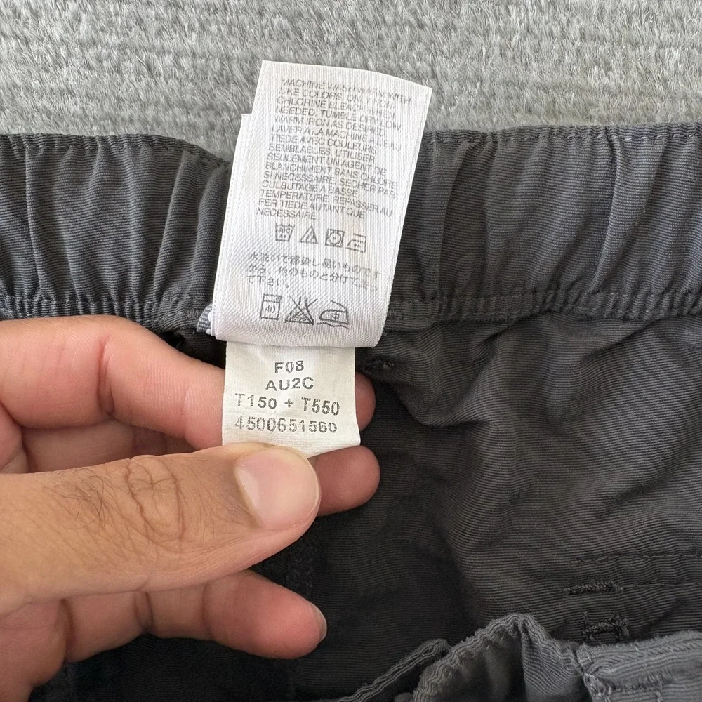 The North Face Paramount Peak Active AU2C Mens XL Short Gray Convertible Pants